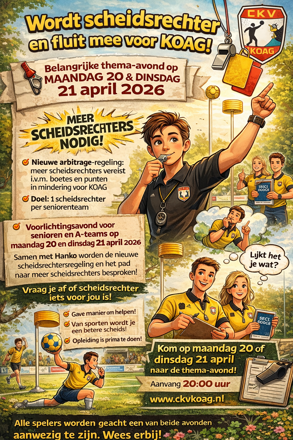 Een scheidsrechter hoort erbij!